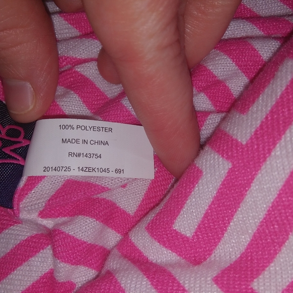 Patterned Monogrammed Infinity Scarf - Picture 2 of 2